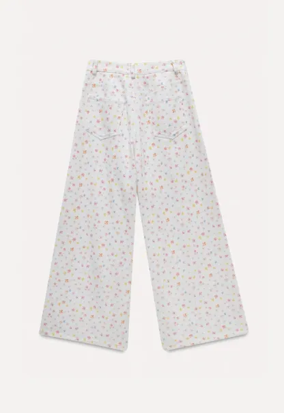 Women’s Pastel Floral Wide-Leg Pants