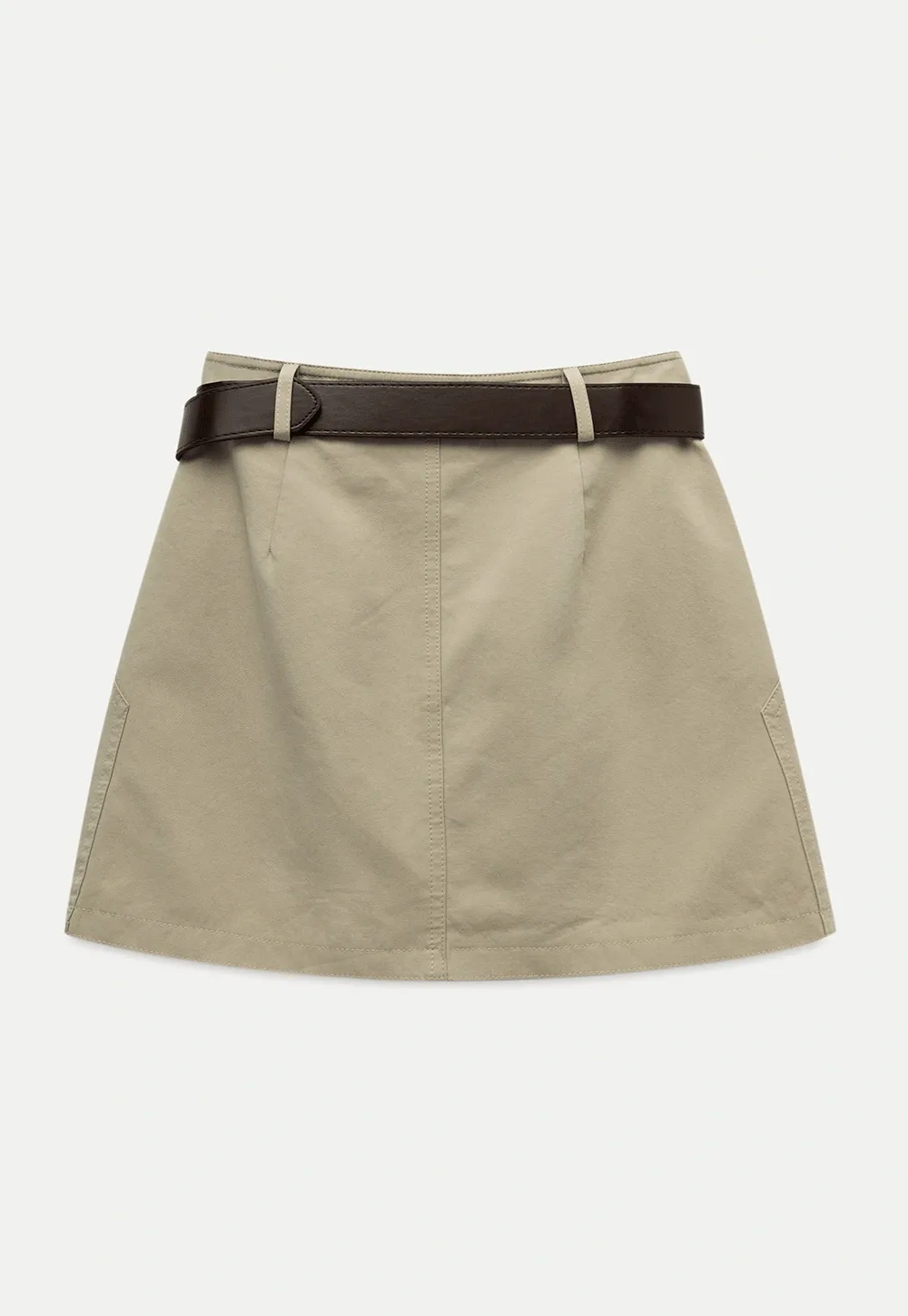 Women's High-Waist A-Line Mini Jean Skirt