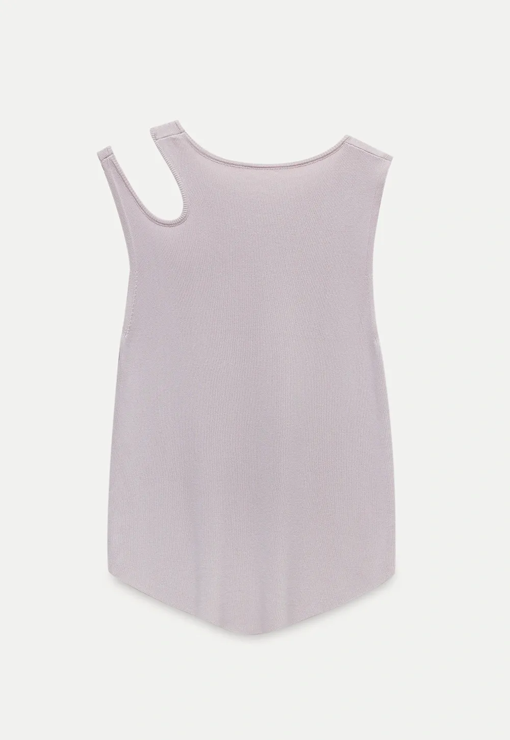 Asymmetric Cutout Knit Tank Top