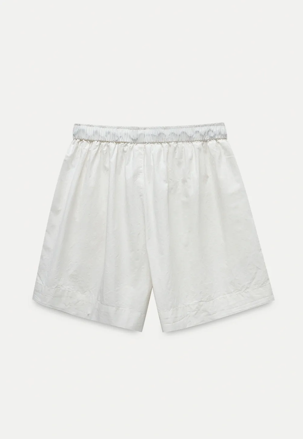 Contrast Drawstring Cotton Shorts