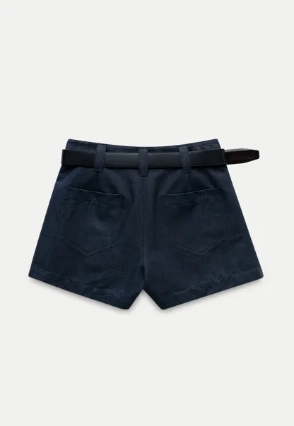 Women’s High Waist Belted Shorts