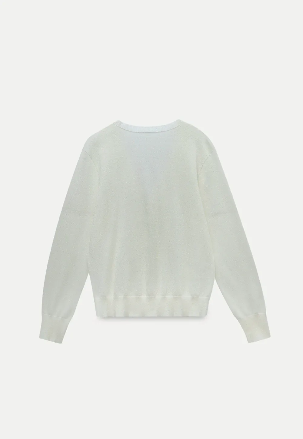 Women's V-Neck Knit Cardigan with Colorful Buttons