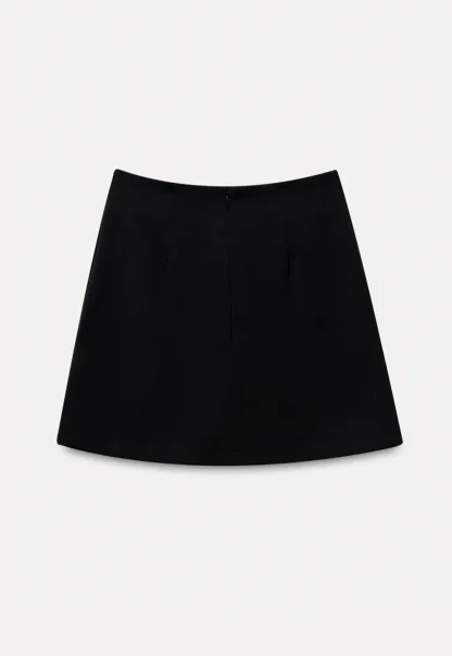 Women’s High-Waist Box-Pleated Mini Skirt