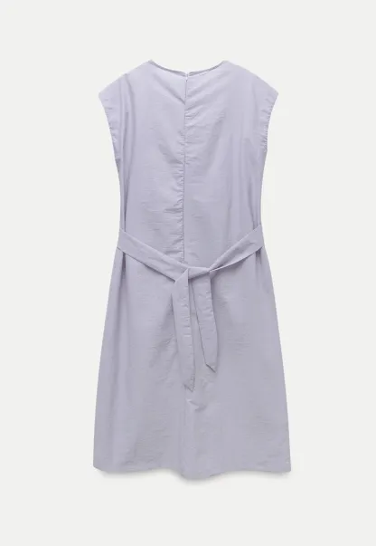 Women’s Twist-Front Sleeveless Midi Dress