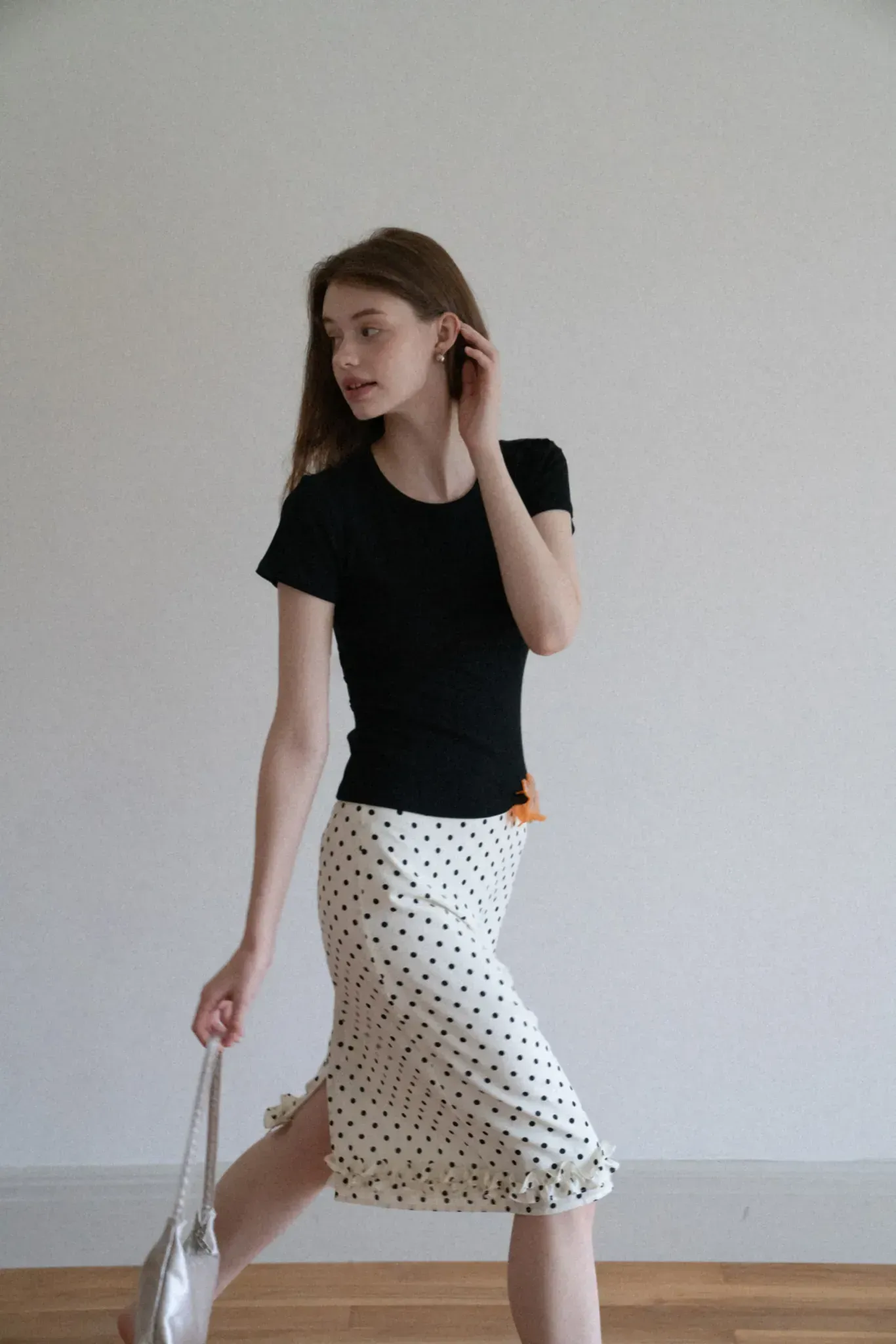 Women’s Basic Ribbed Knit T-Shirt