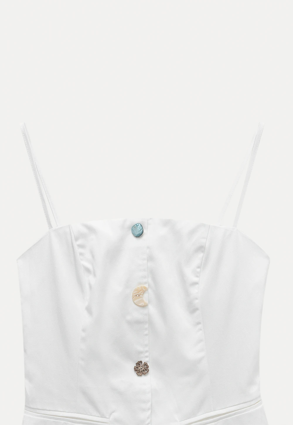 Chic Camisole Vest with Mixed Buttons