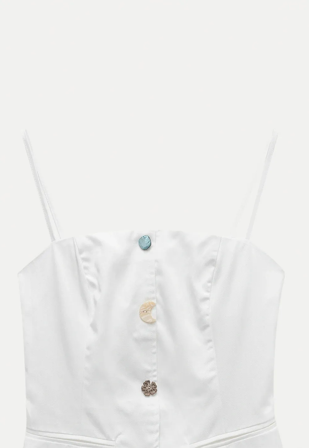 Chic Camisole Vest with Mixed Buttons