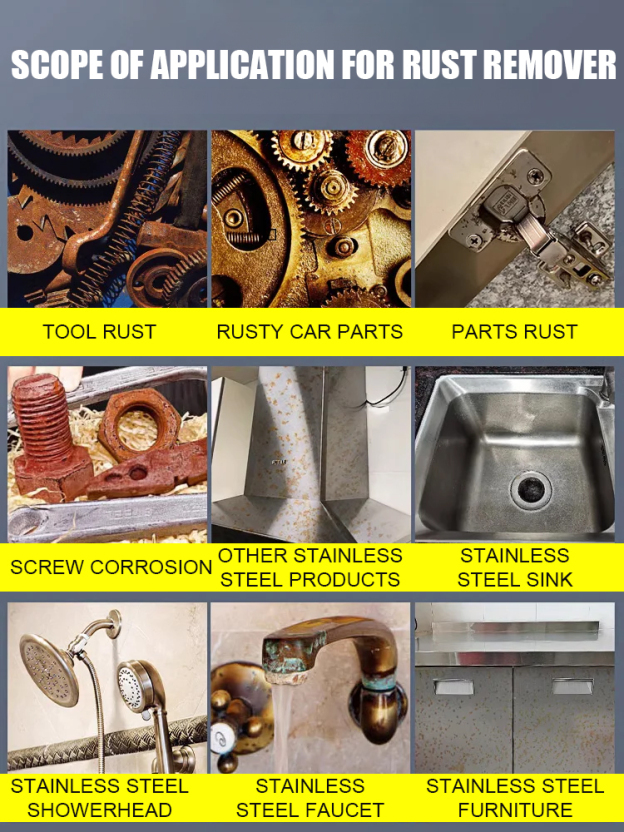 【Quick Rust Removal】Powerful Steel Rust Remover
