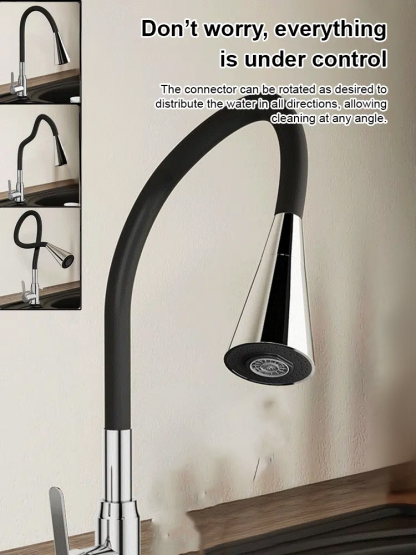 2-speed adjustable rotatable universal household faucet
