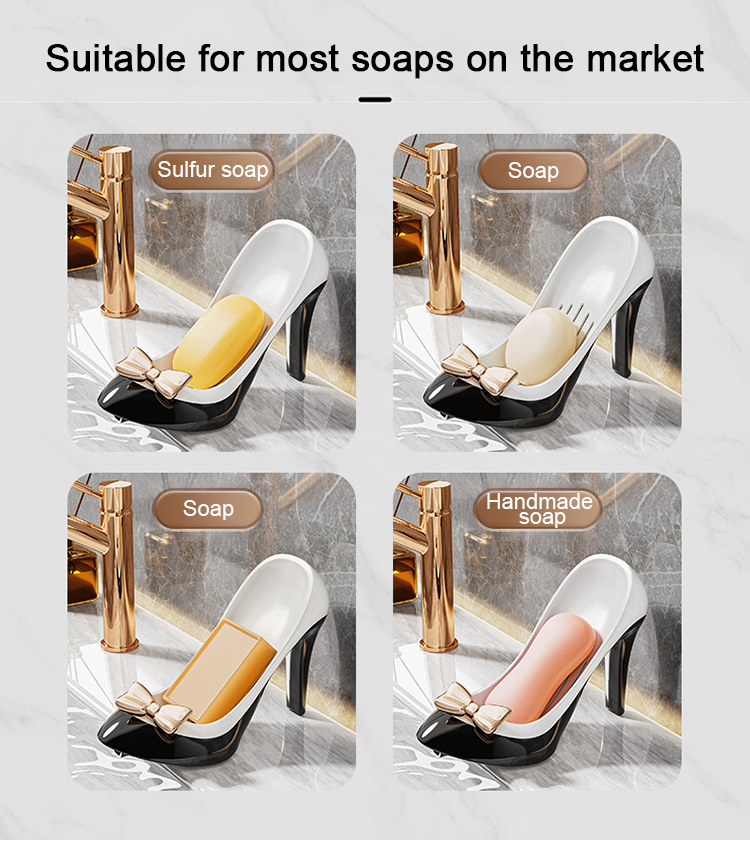 High Heels Soap Box - Creative Suction Cup Bathroom Holder