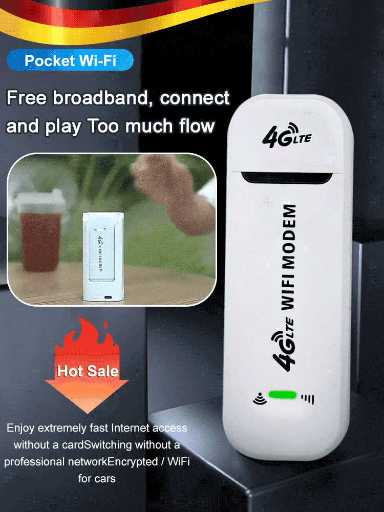 🔥【Stop Paying for Expensive Hotel WiFi!】 Unlock High-Speed Freedom: Portable 4G WiFi Modem!