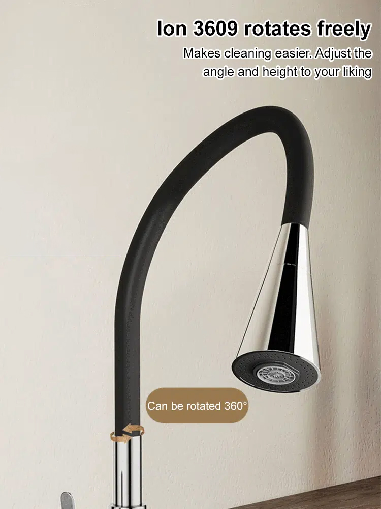 2-speed adjustable rotatable universal household faucet