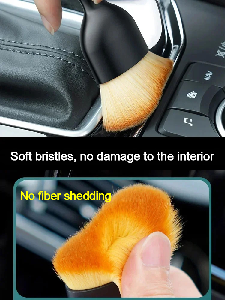 Car interior dust removal cleaning brush