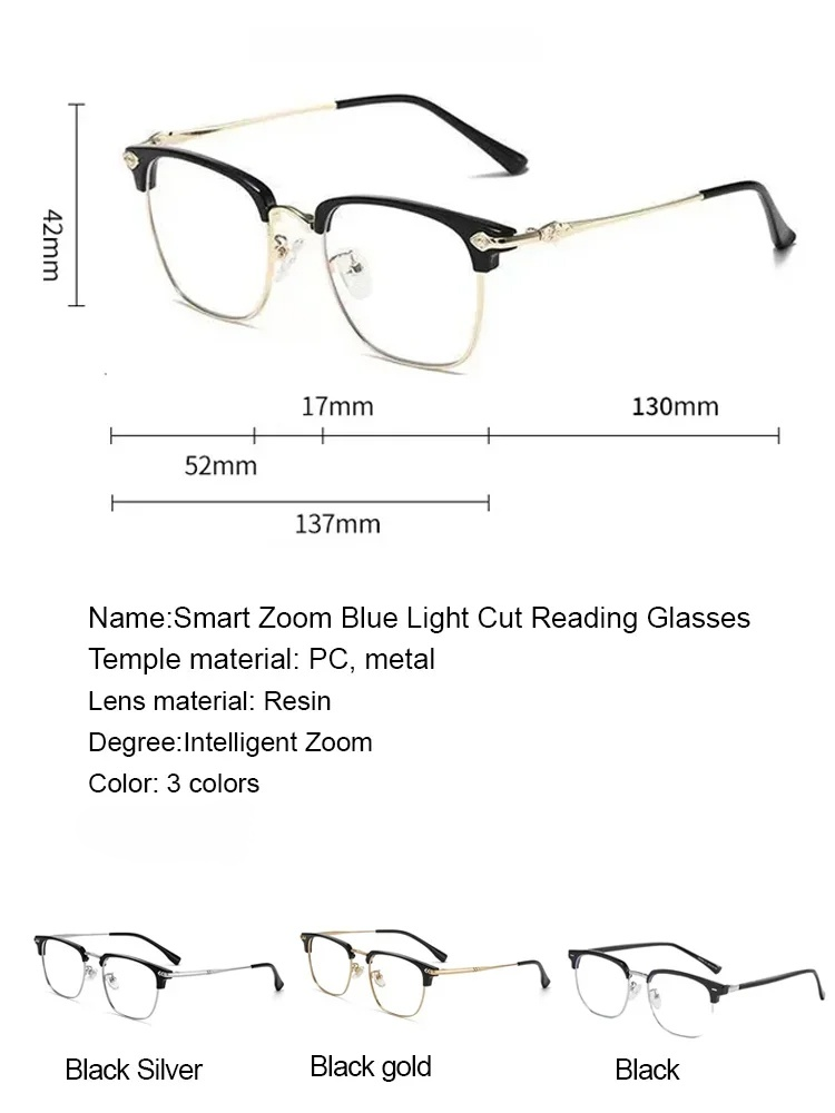 ✨Upgrade Your Vision for the Price of a Few Coffees! ☕️ Get intelligent, auto-focus, blue-light blocking readers that adjust to YOU. ✨No prescription needed!