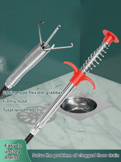 Four-claw household sewer unclogger