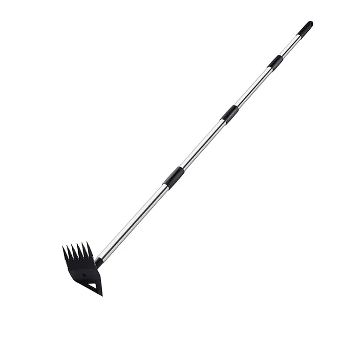 Outil d'arrache-mauvaises herbes avec long manche, outil de désherbage, outil de jardinage, outil de jardinage pour déraciner, désherbeur manuel pour parterre de fleurs, cour