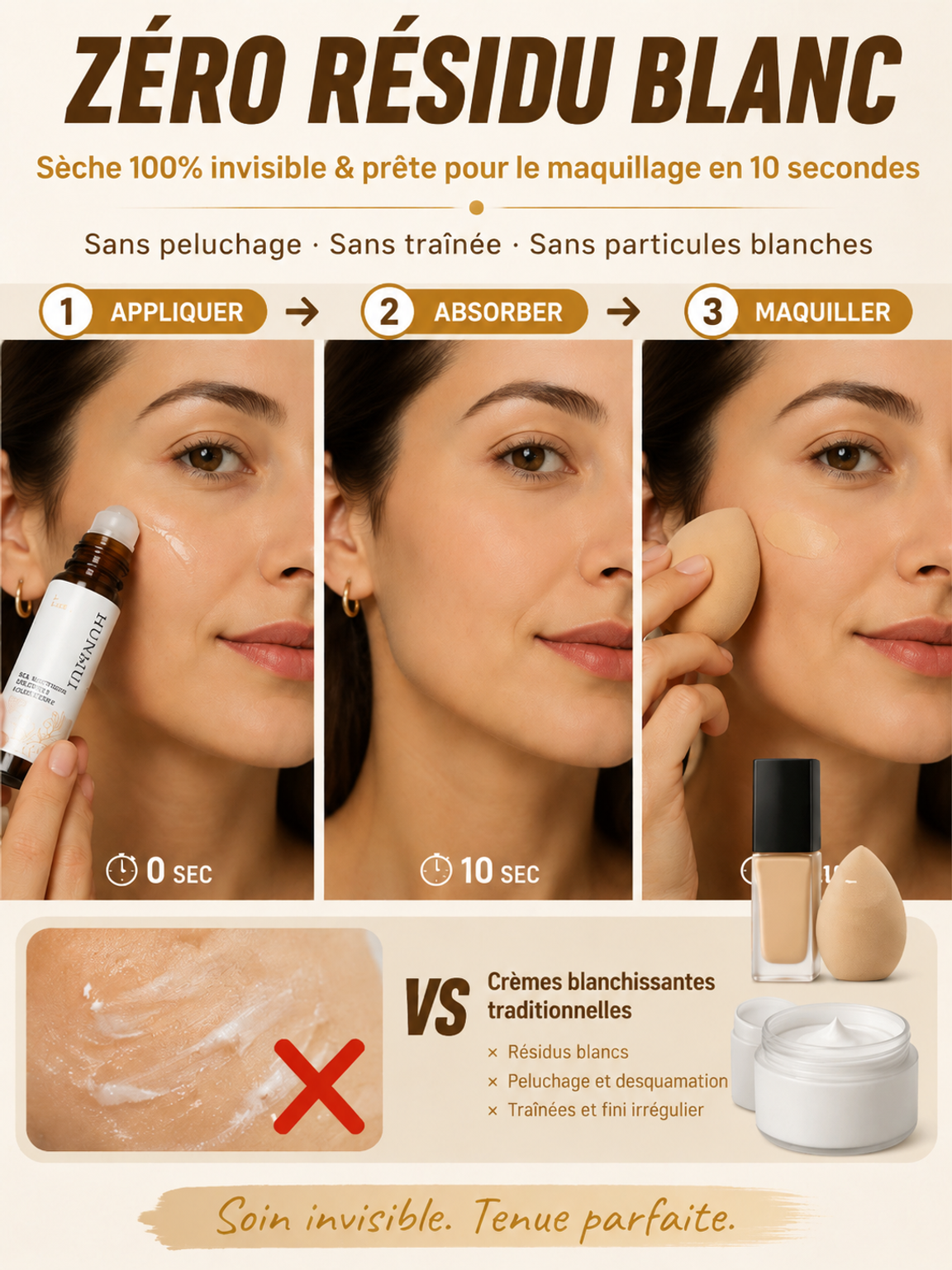❄️👁️ Sérum Yeux Anti-Âge | Embout Métal Décongestionnant | Huile de Ricin Active | Anti-Cernes Puissant | Efficacité Prouvée ✨