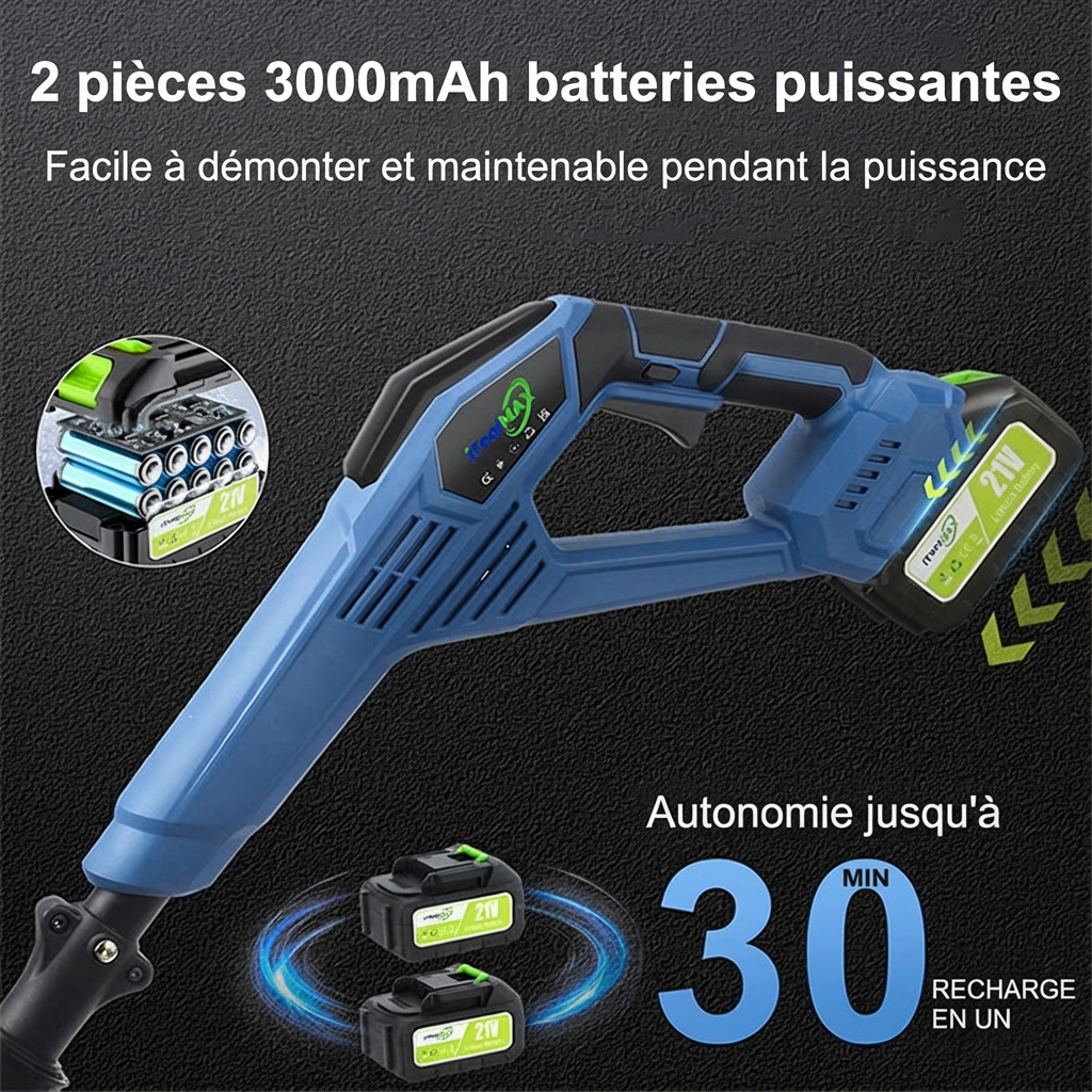 [Certifié CE] Pelle à Neige Électrique Ultra-Légère | Tout Déneiger en3 min | Sans se Baisser (Zéro Mal de Dos) | 12h d'Autonomie | Silencieux ❄️🔋