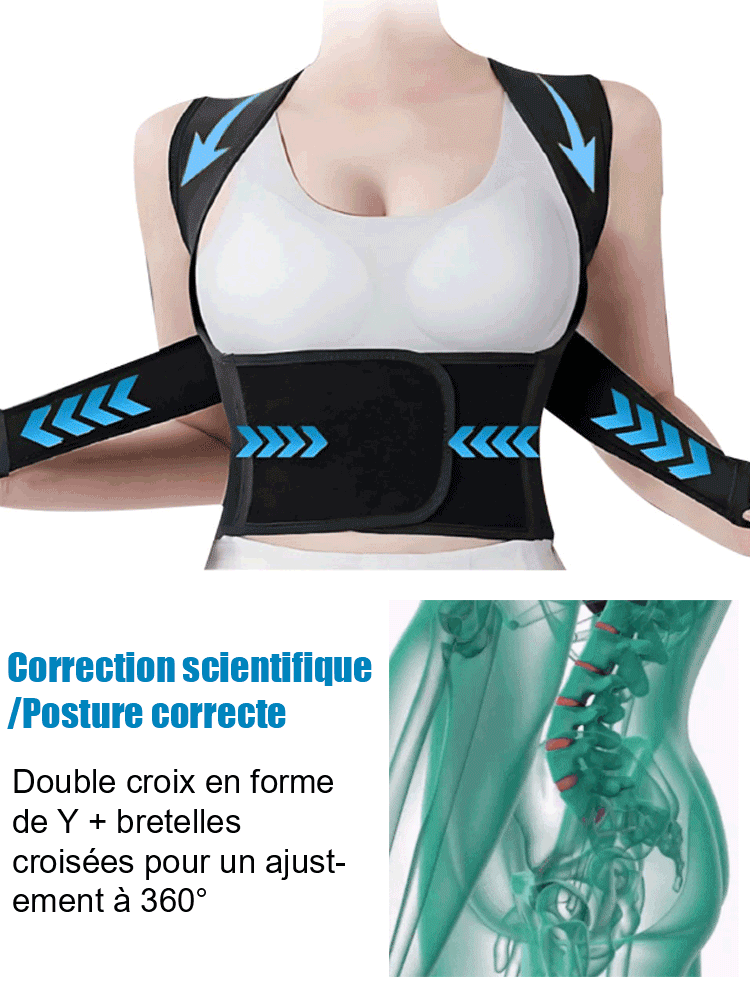 Ceinture correctrice anti-bossu indispensable pour les soins du corps - Technologie Allemande de Précision - Support Lombaire Ergonomique et Invisible 🇩🇪 🛡️
