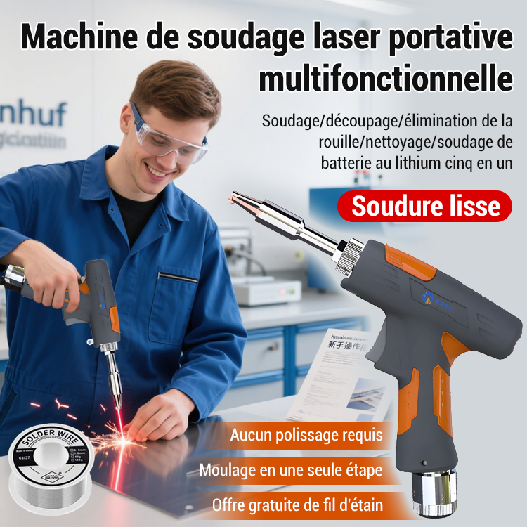【90℃-480℃ réglable】Soudeur Laser Portable Pro (90-480°C) | Zéro Étincelle| Sans Expérience, Résultat Pro en 0.1s