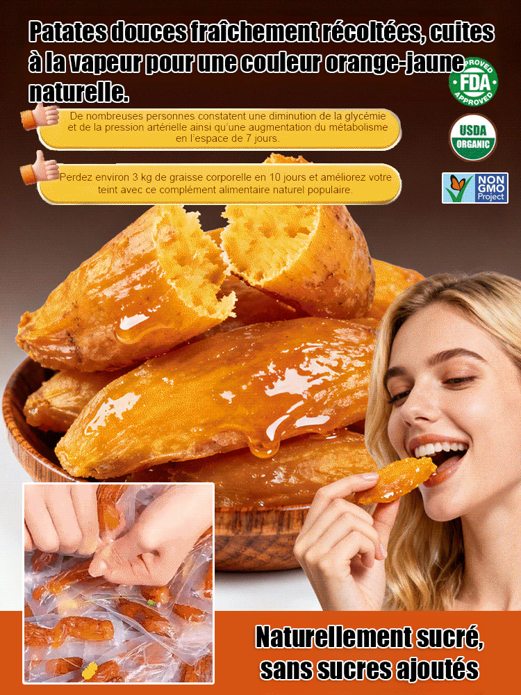 ✨【Seulement 20 jours ! 】La Patate Douce du Sud qui fonddans la bouche 🤤 (100% Naturel) | Texture Fondante etMoelleuse | Riche en Fibres Naturelles | Sans Additif ni Conservateur 🍠