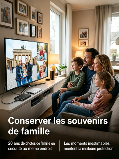 [Garantie 10 Ans] SSD Externe Portable Pro 32To | Vitesse 3050 Mo/s 🚀 | IP54 Résistant Eau et Chocs | Compatible Tous Appareils | Données 100% Protégées 🛡️