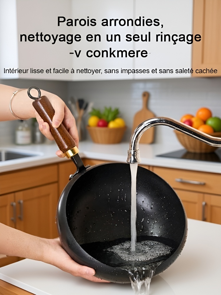 🔥Le véritable patrimoine culturel immatériel du Japon, poêle en fer pur antiadhésif，forgés à la main🍳 Jamais plus de PFOA !