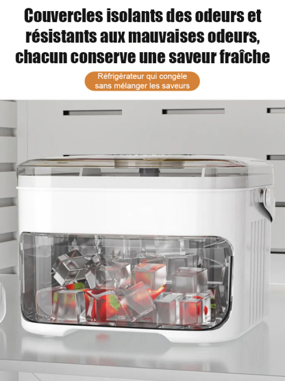 Bac à Glaçons Premium | Démoulage en 1 Seconde | Anti-Odeurs | Sans BPA 🧊🍷