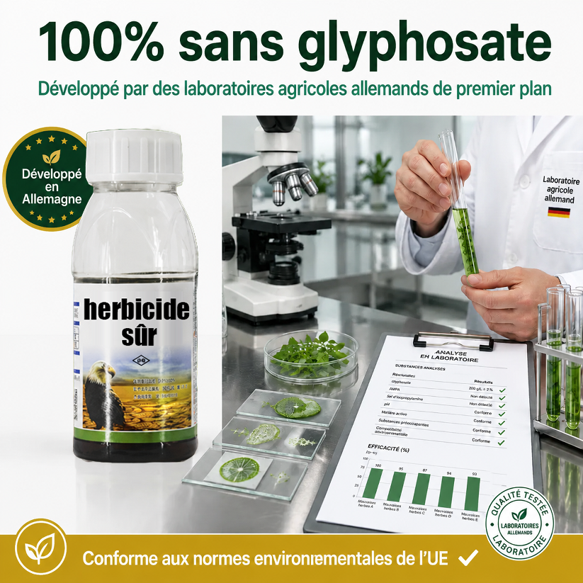 [Recommandé par les Experts Agricoles] Désherbant Puissant | Sans Glyphosate | Action en 3H | 5 Ans Sans Repousse 🌱💧