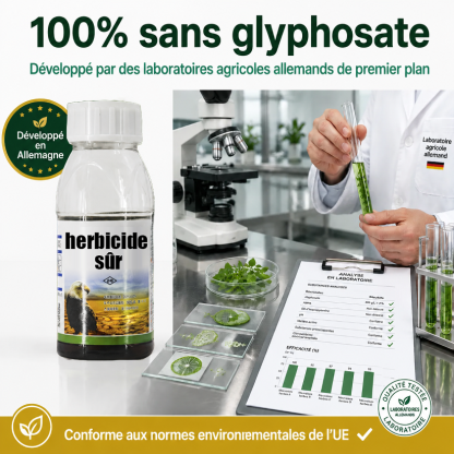 [Recommandé par les Experts Agricoles] Désherbant Puissant | Sans Glyphosate | Action en 3H | 5 Ans Sans Repousse 🌱💧