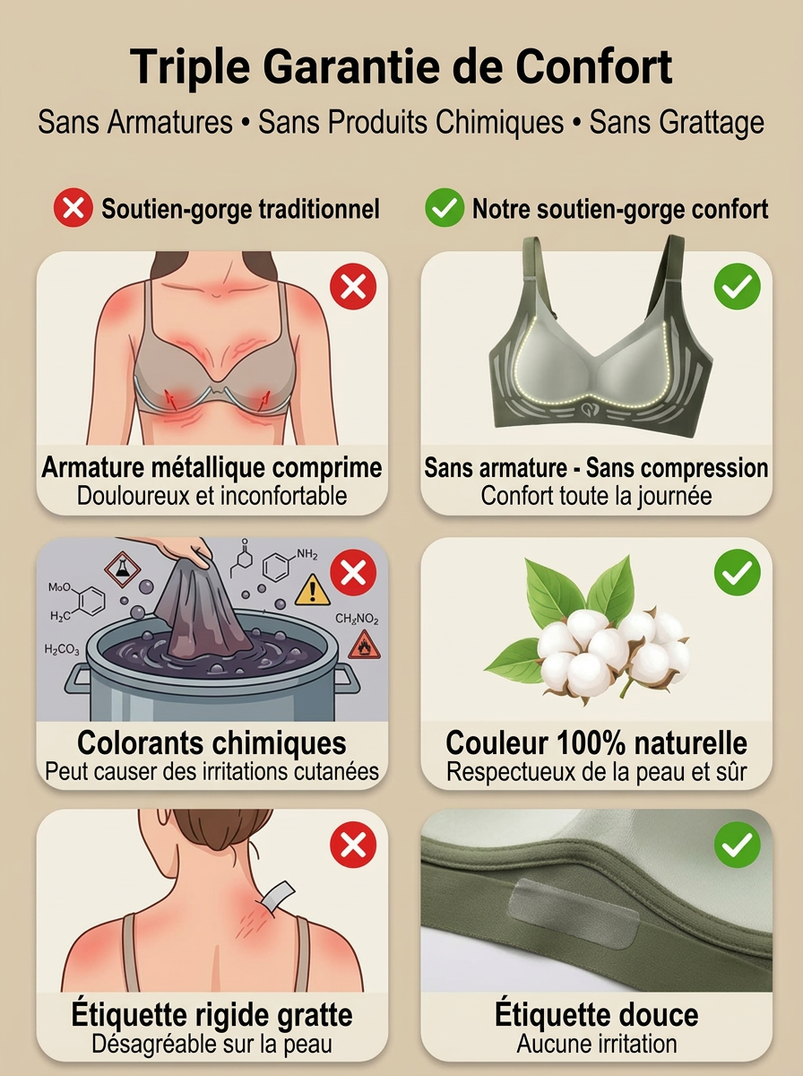 【Effet Amincissant 10 kg】Soutien-Gorge Minimiseur 3D Sans Armatures 💖 | Réduire Visuellement de 2 Bonnets | Maintien Anti-Gravité | Invisible| Respirant 🌸