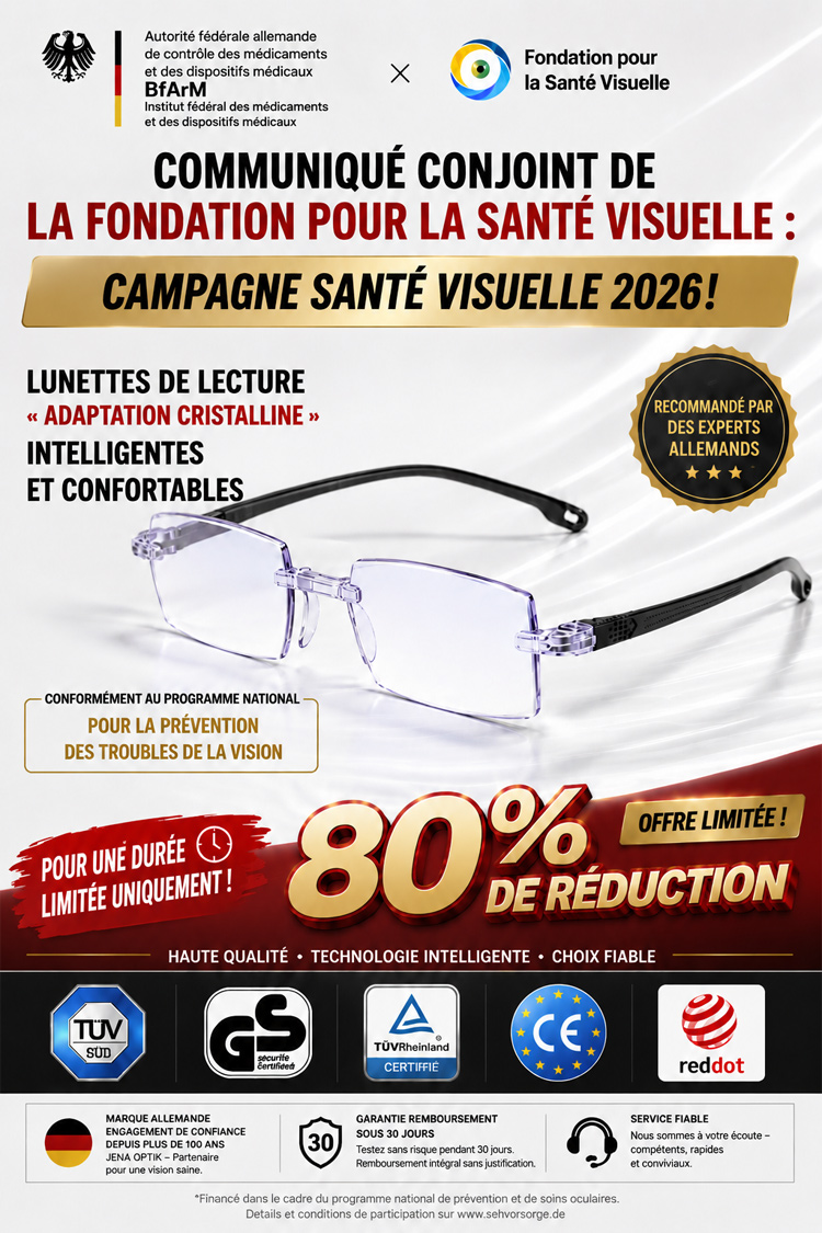 [Sans Ordonnance] Lunettes Intelligentes Auto-Ajustables | Vision Nette de Près comme de Loin | Photochromique UV400 | Anti-Lumière Bleue 👓✨