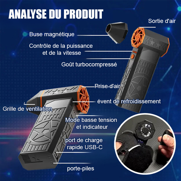 【Déneigement ultra-rapide en 3 secondes, sans abîmer votre voiture🚗】Le déneigeur thermique haute puissance de 5000 W le plus puissant jamais conçu est arrivé🔥 Dépoussiérage, allumage, gonflage