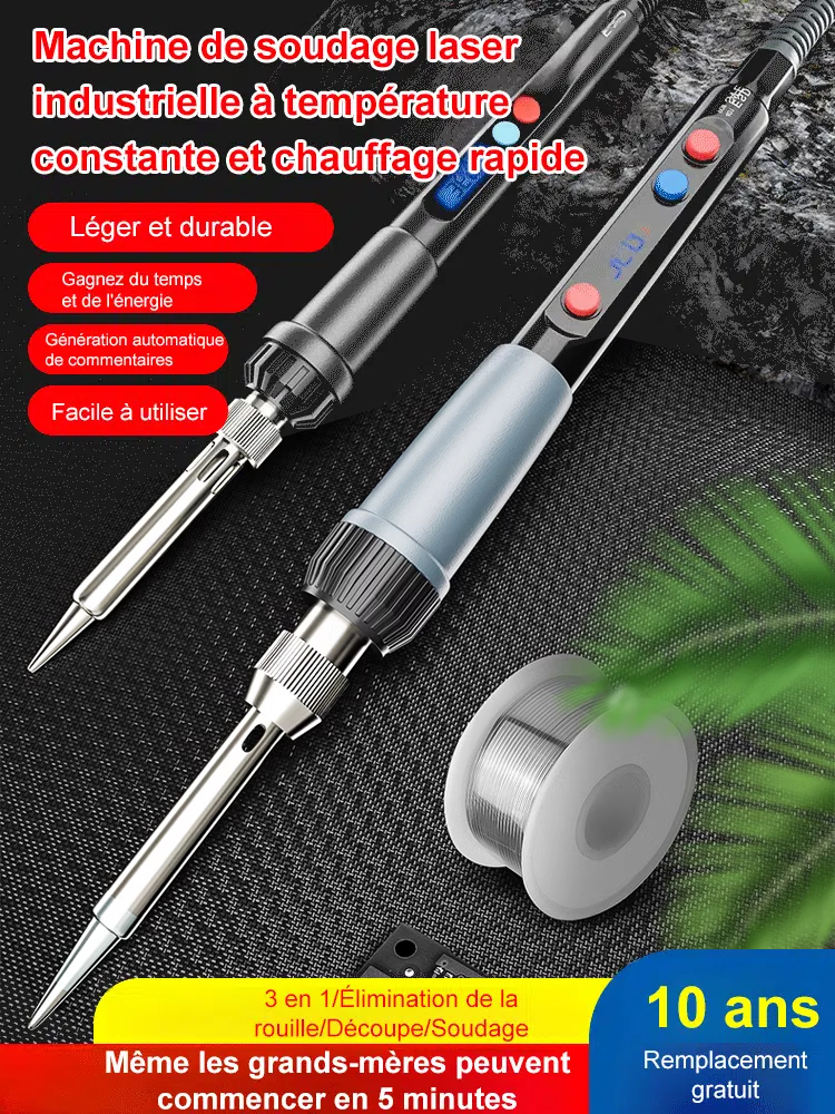  Fer à Souder de Précision LCD 908S | Température Réglable | Chauffage Céramique Rapide 🛠️🔥