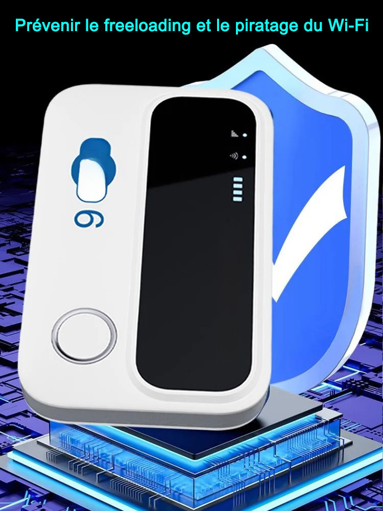 [Paiement Unique, Internet à Vie] Routeur Wi-Fi 5G Intelligent | Sans SIM, Sans Abonnement, Sans Engagement | Haut Débit 500 Mbps 🚀 | Autonomie 12h 🔋