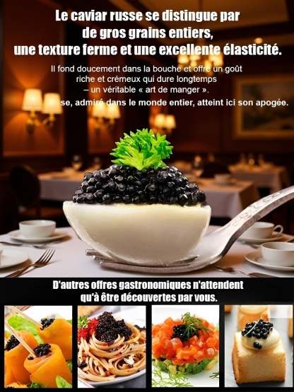 🐟【Potulent et juteux】Caviar d'esturgeon noir de la mer Caspienne importé, riche en DHA, au goût léger et délicat.🌊✨