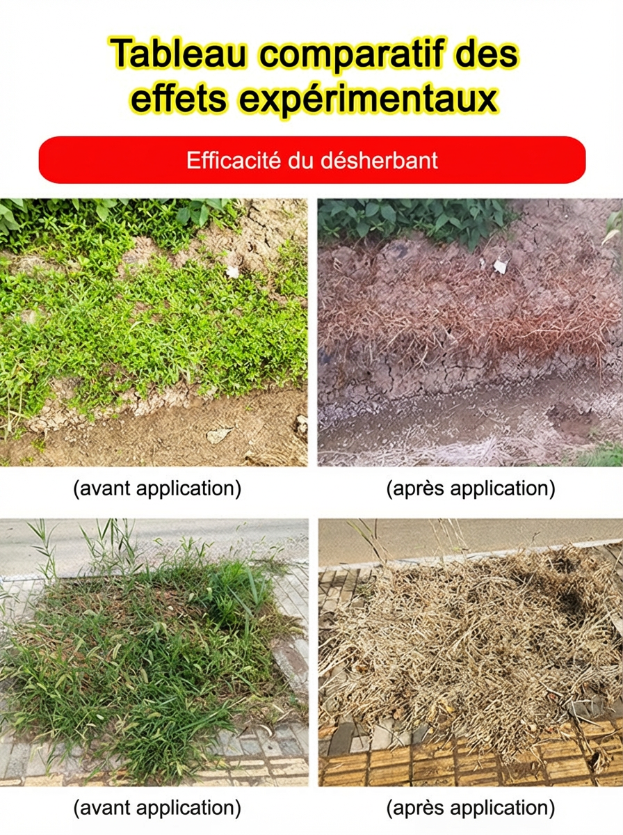 【Action Rapide 3h】Désherbant Ultra Concentré Formule Allemande |  Éradication Totale des Racines 🌿