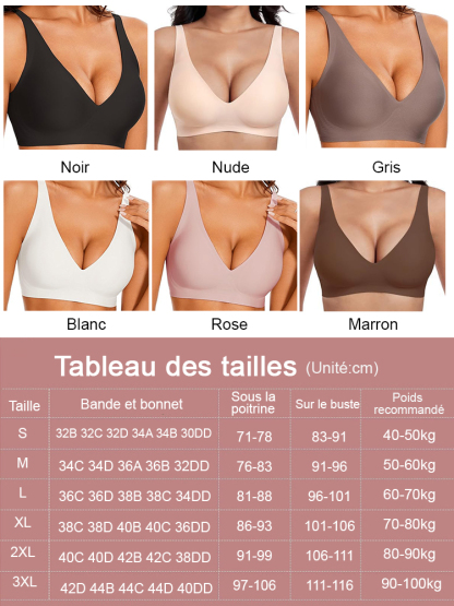 Soutien-Gorge Réducteur Sans Armatures | Effet Liftant Anti-Gravité | Invisible et Respirant ✨🌿