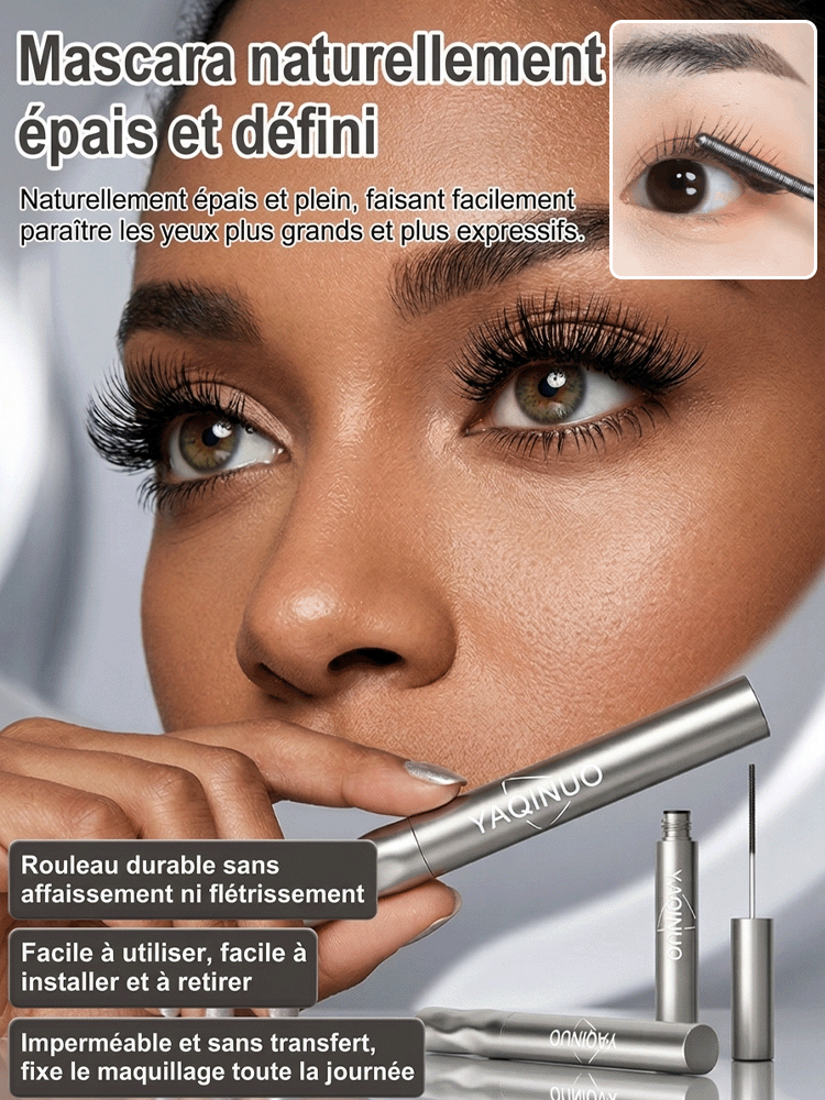 [Essai sans risque] Mascara Métallique Premium 3-en-1 | Sérum de Croissance Inclus | Imperméable | Adapté aux Yeux Sensibles 👁️✨