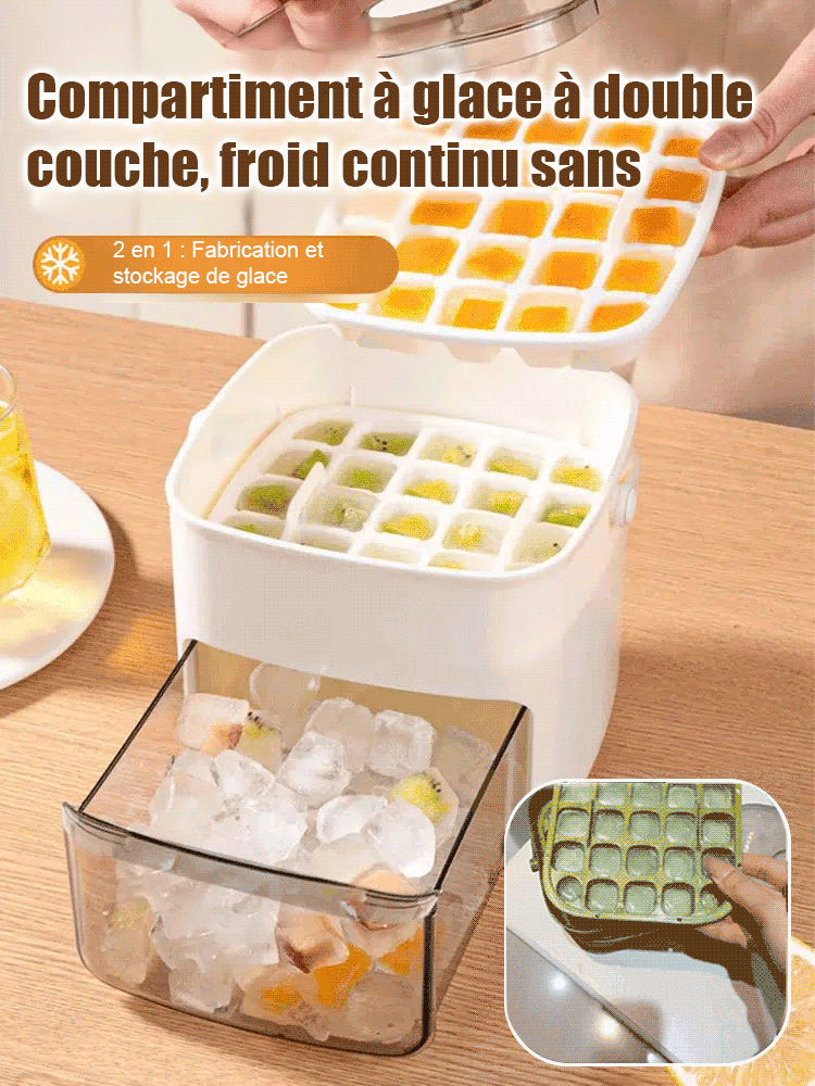 Bac à Glaçons Premium | Démoulage en 1 Seconde | Anti-Odeurs | Sans BPA 🧊🍷
