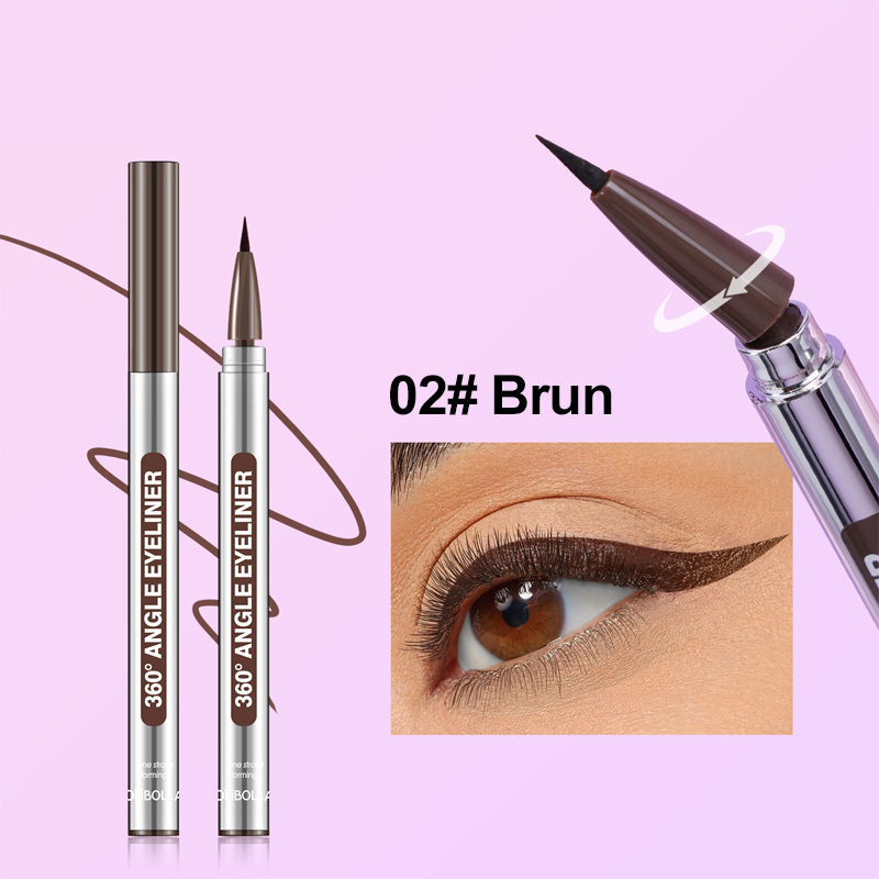 [Secret Pro Hollywood] Eyeliner Rotatif 360° | Tracé Parfait Sans Trembler | Anti-Bavure 24H | Séchage en 1s 👁️✨