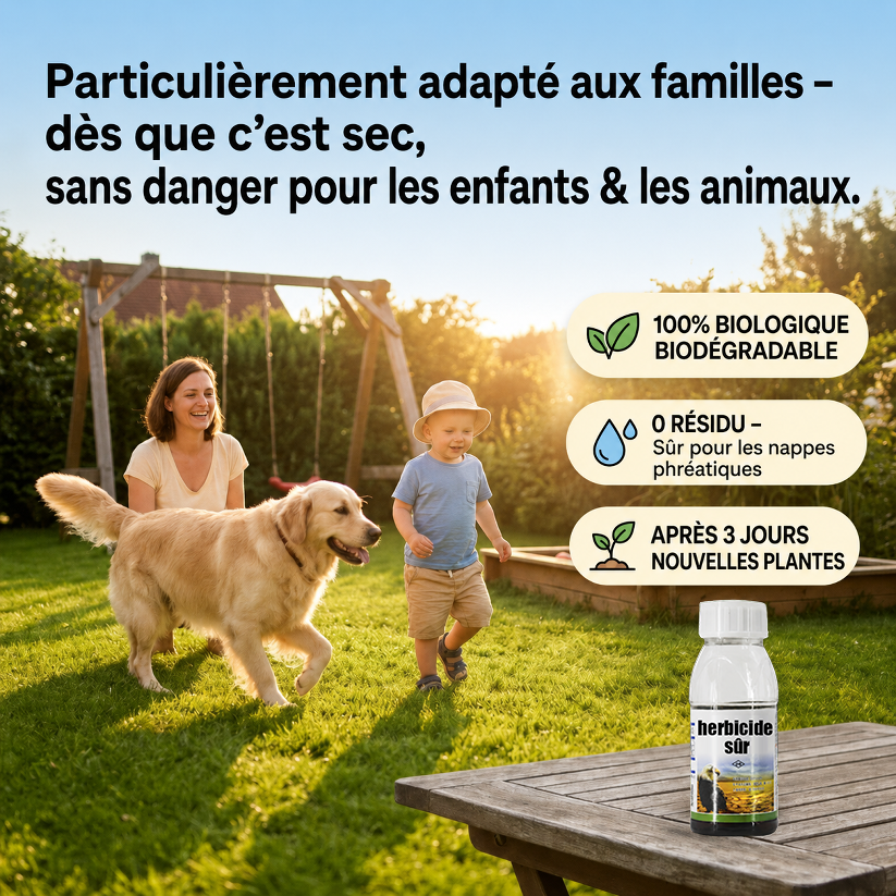 [Recommandé par les Experts Agricoles] Désherbant Puissant | Sans Glyphosate | Action en 3H | 5 Ans Sans Repousse 🌱💧