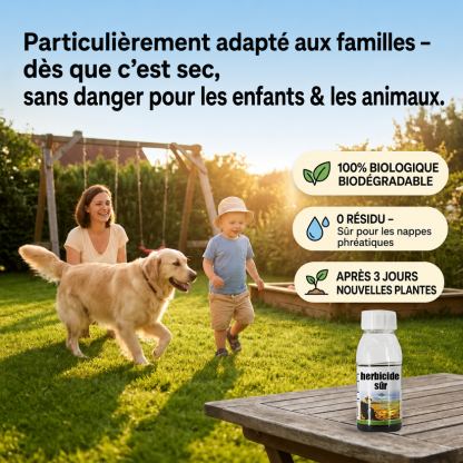 [Recommandé par les Experts Agricoles] Désherbant Puissant | Sans Glyphosate | Action en 3H | 5 Ans Sans Repousse 🌱💧