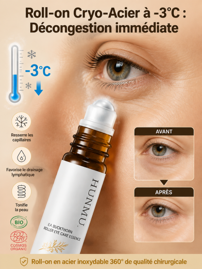 ❄️👁️ Sérum Yeux Anti-Âge | Embout Métal Décongestionnant | Huile de Ricin Active | Anti-Cernes Puissant | Efficacité Prouvée ✨