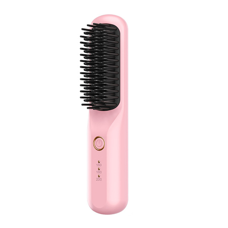 【Secret des Stars d'Hollywood】Brosse Lissante Sans Fil Portable | Ions Négatifs Soin Kératine | Lisse en 3 Secondes | Anti-Brûlure ✨💆‍♀️
