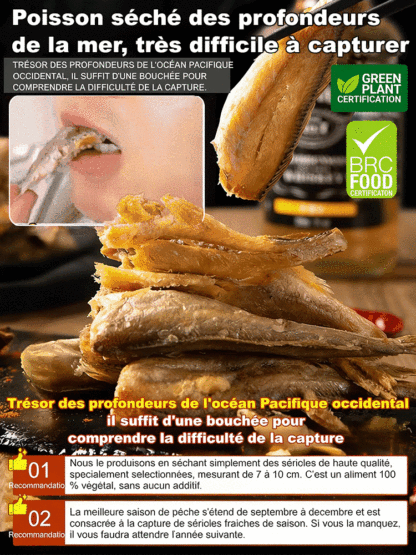 【Moitié Prix Aujourd'hui】Chips de Thon Sauvage | Zéro Huile | Truffe Noire | Riche en Oméga-3 🐟