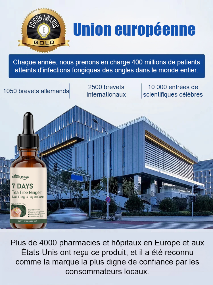 Sérum Réparateur Ongles | Satisfait ouRemboursé | Recommandé par Dermatologues | Concentré 10x Gingembre Arbre à Thé | Anti-Mycose Puissant Anti-Récidive 🌿💅