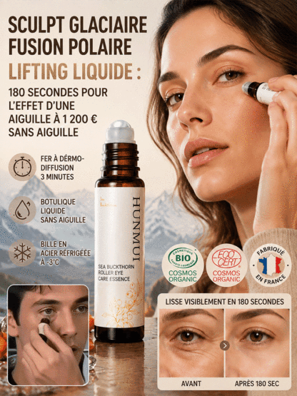❄️👁️ Sérum Yeux Anti-Âge | Embout Métal Décongestionnant | Huile de Ricin Active | Anti-Cernes Puissant | Efficacité Prouvée ✨