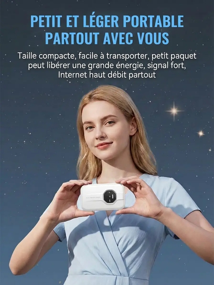 Routeur WiFi 5G Satellite Portable | Internet Gratuit à Vie | Sans Abonnement ni Carte SIM 🌐✈️