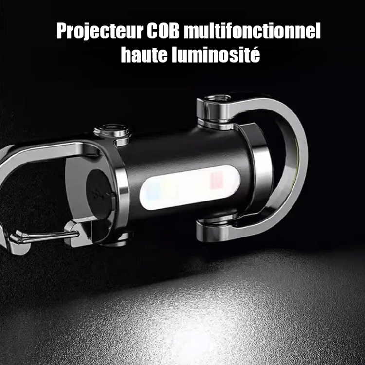 【Trois-en-un multifonctionnel】Lampe de poche SOS d'urgence